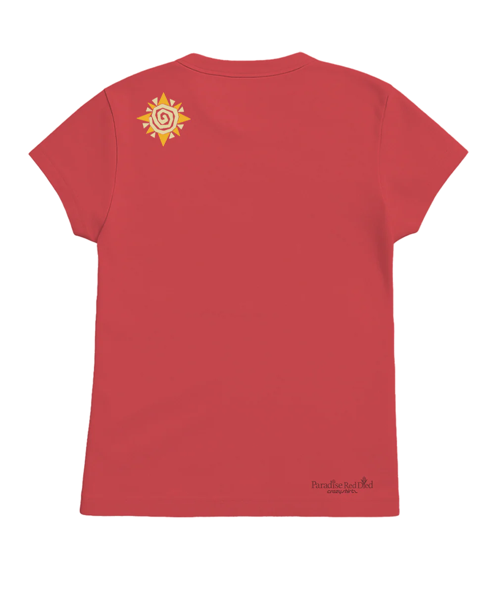 Desert Band - Paradise Red Dyed Short Sleeve Crewneck T-Shirt - Image 4