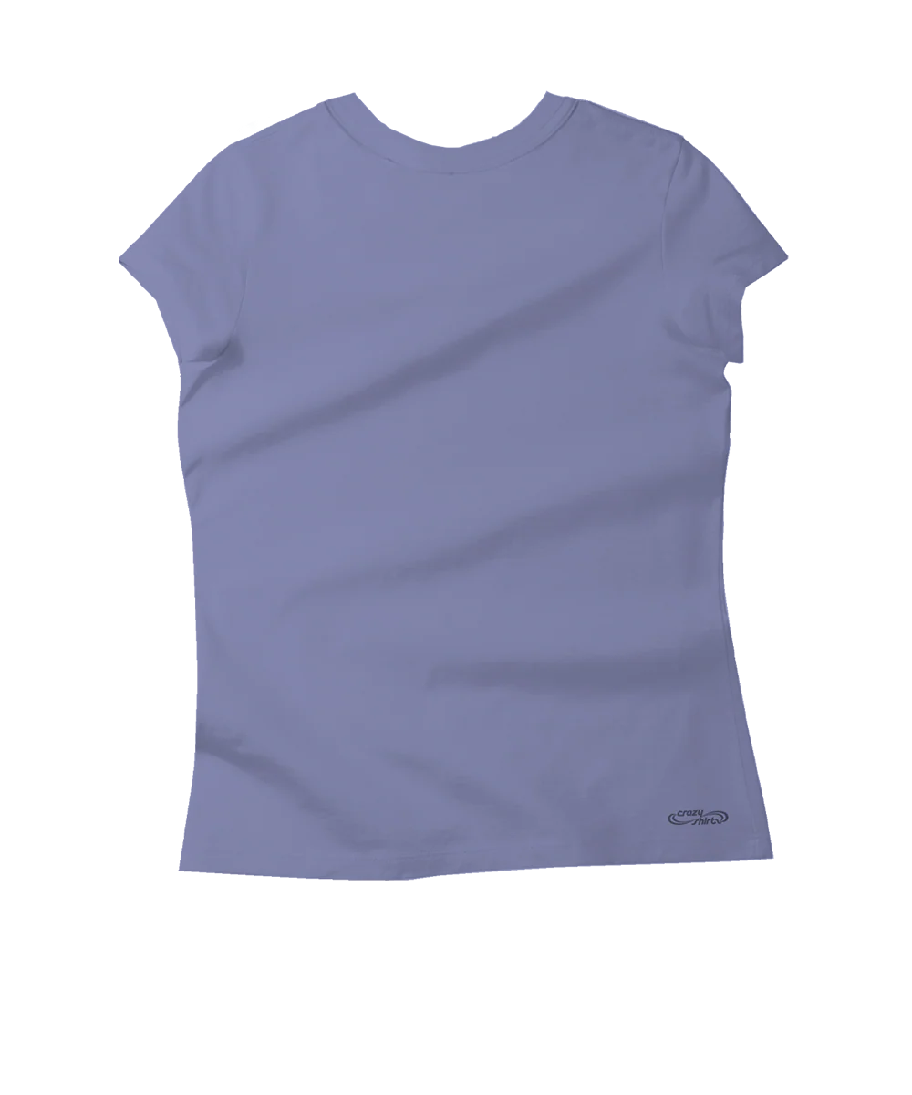 Floral Shell Band - Periwinkle Short Sleeve Pima T-Shirt - Image 4