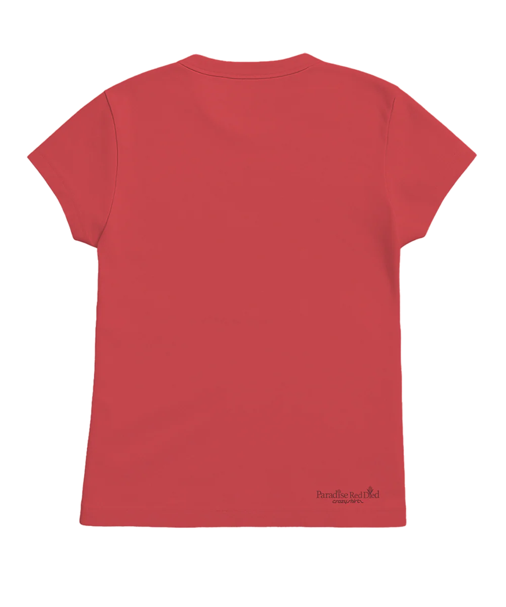 Lanikai Heights - Paradise Red Dyed Short Sleeve Crewneck T-Shirt - Image 4