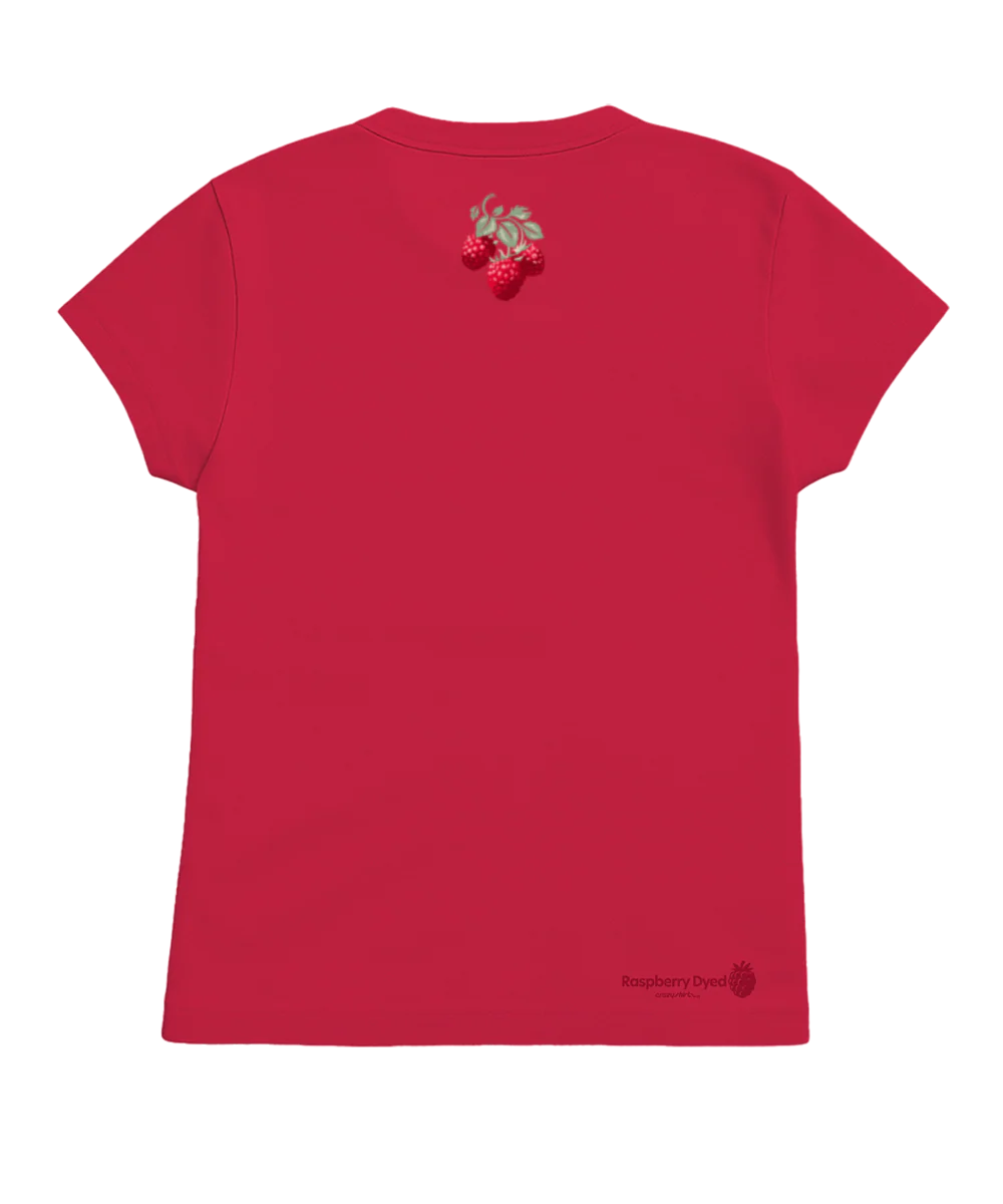 Local Raspberries - Raspberry Dyed Short Sleeve Crewneck T-Shirt - Image 4