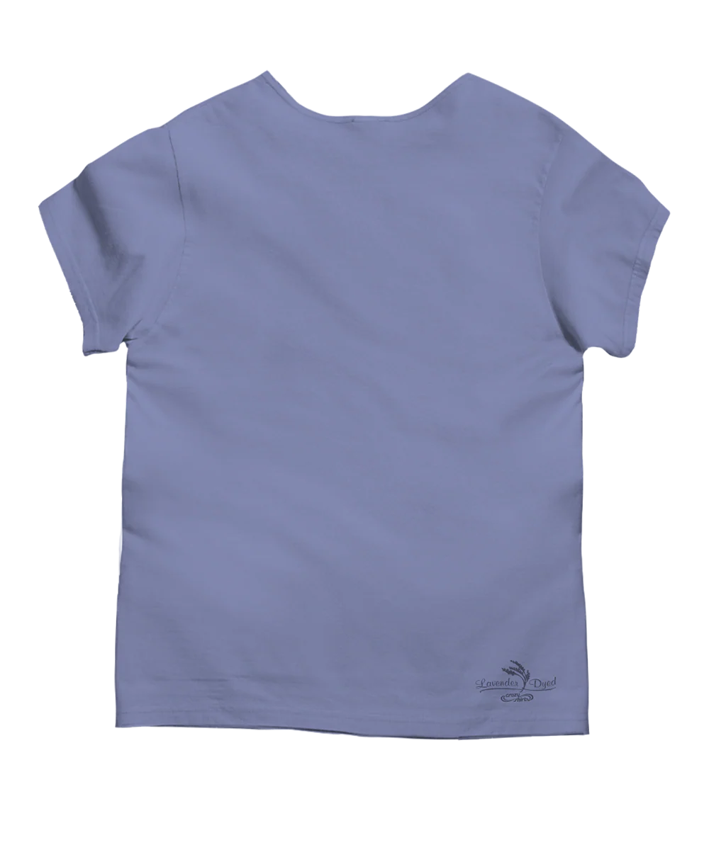 Longboat Key Dream - Lavender Dyed Short Sleeve Scoop Neck T-Shirt - Image 4