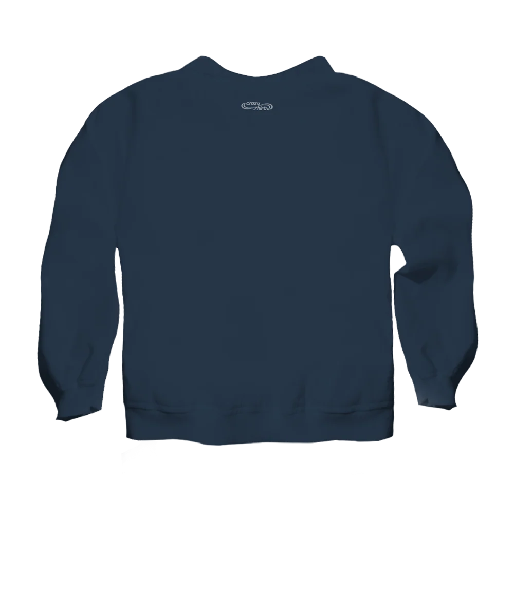 Moose Sighting - Navy Long Sleeve Lightweight Pullover - Image 4
