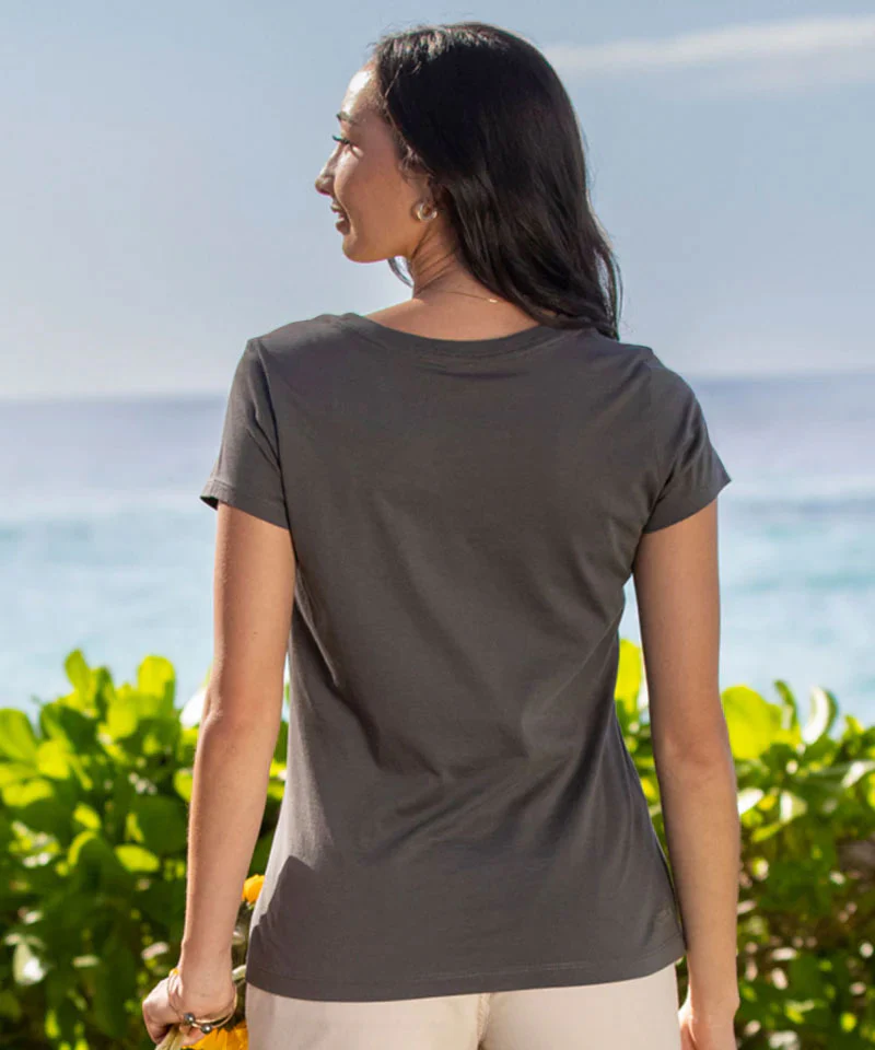 Southernmost Bouy - Graphite Short Sleeve Pima T-Shirt - Image 3