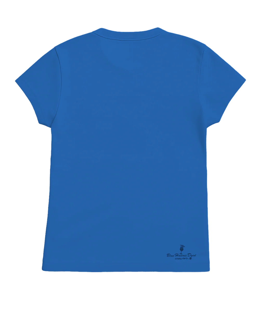 Waikiki Rainbow - Blue Hawaii Dyed Short Sleeve Crewneck T-Shirt - Image 4