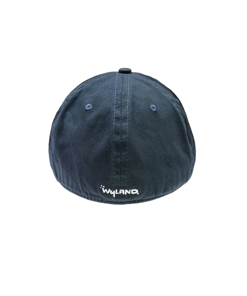 Wyland® Logo - Navy Twill Fitted Hat - Image 2